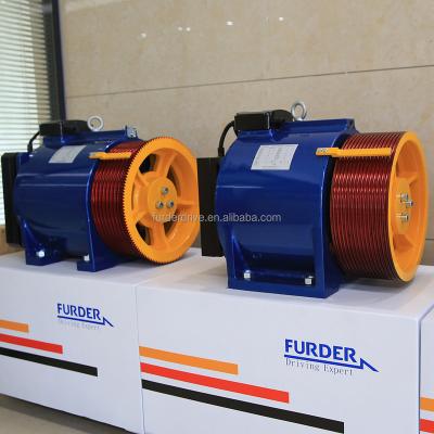 China Modern Load 1150 Kg Sheave 450mm Gearless Elevator Motor With European Technology for sale