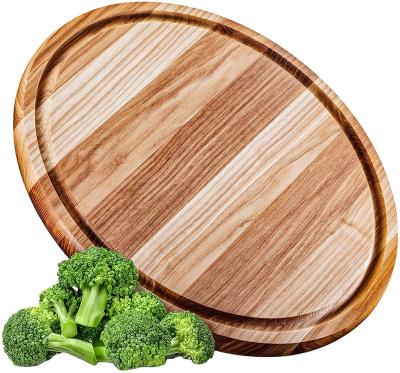 China Sustainable Kitchen Utensils Acacia Wooden Round Pizza Cutting Board, Wooden Pizza Dish, Wooden Serving Tray for sale