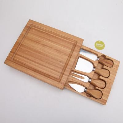 China Sustainable Slate Cheese Board Sets and Bamboo Wood Cutting Board for sale