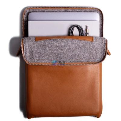 China High Quality Wholesale Custom Felt Leather Laptop Sleeve Laptop Sleeve Leather Eco-friendly Small for sale