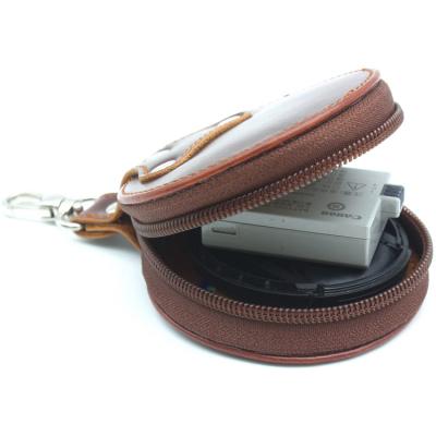 China Waterproof Dustproof Leather Holder Lens Cap Storage Bag Mount Protective Scratch Proof PU Camera Lens Cap Filter for sale