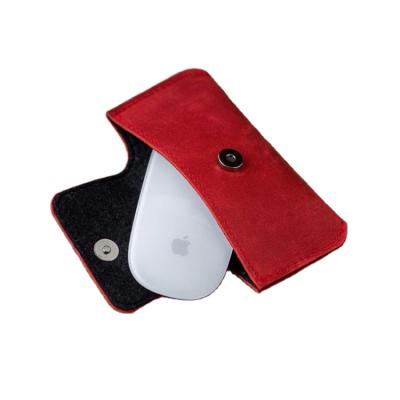 China Waterproof Shockproof Dustproof Magic Stand Apple Protective Case for Mouse Leather Mouse Cover for sale