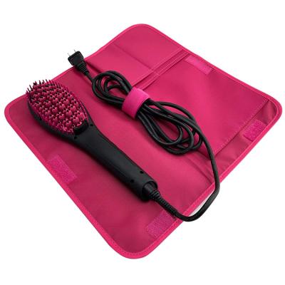 China Fashion Hairizone Iron Flat Cover Pocket Thermal Cable Holder For Hair Straightener Curling Iron Case Convenient Storage Bag For Travel for sale