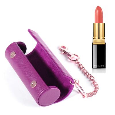 China Durable Mini Leather Design Lipstick Case Box Latch Cosmetic Bags Box Coin Lipstick Holder Cover for sale