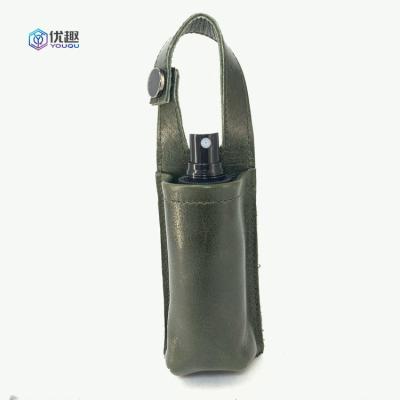 China Wholesale Custom Mini Leather Chapstick Holder Luxury Cute 30Ml Hand Sanitizer Holders Environmentally Friendly for sale