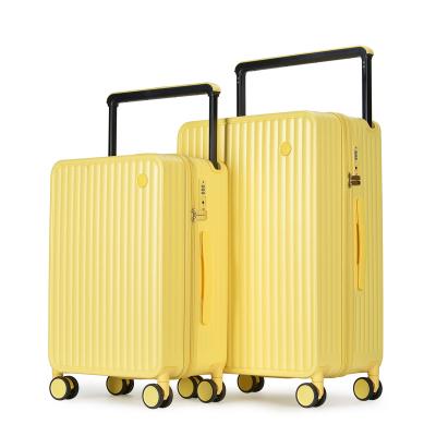 China Young New Design PC Carry On Trolley Luggage Bag Small Cabin Suitcase 20 Inch 24 Inch Travel Case Boxes for sale