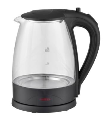 China Lfgb 360 degree rotation low borosilicate 1.8L low price glass electric kettle CE gs rohs Cb for sale