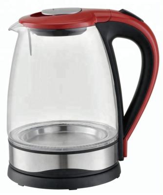 China Wholesale Ce Approved Cordless Led Light Glass Electric Kettle 1.8L for sale