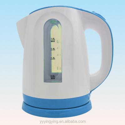 China 360 Degree Low Rotation Food Grade PP Colorful Plastic Electric Kettle for sale