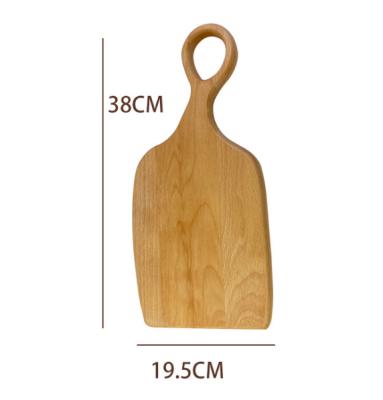 China New Arrival Sustainable Product Household 2Pcs Set Beech Wood Cutting Board With Handle for sale