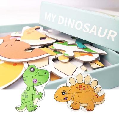 China Cartoon Toy Customized Cartoon Dinosaur Kids Educational Toys Study Puzzle for sale