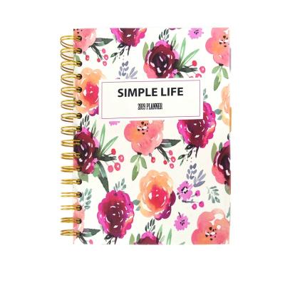 China 2022 Printed Promotional YO Binding Day Planners Printing Custom Wedding Notebook Planner for sale