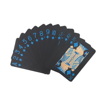 China Wholesale Cards Paper Cheap Poker Game Quality Waterproof Black Playing Cards for sale