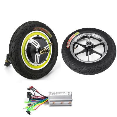 China 12 Inch 24V36V48V 350W Unisex Brushless Non-speed Wheel BLDC Hub Motor Scooter Hub Motor Accessories Set for sale