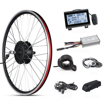 China Best Price 20inch-26inch 700C 48V 500w Front Rear Wheel Motor for Electric Bike Conversion Kit KT Controller 16