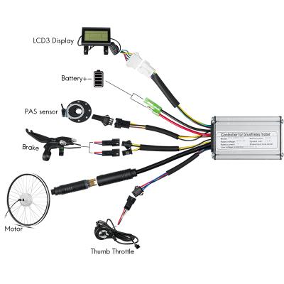 China Hot KT 15A Waterproof Connector Eelectric Bicycle Part Sales Electric Bicycle Brushelss Controller for sale