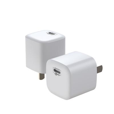 China GaN 30W USB C Small Size Mini Charger PD3.0 Quick Charge QC3.0 Travel Adapter Wall Fast Charging Charger For Laptop Logo Custom for sale