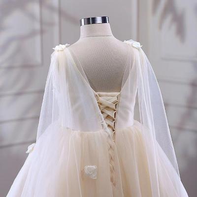 China Breathable Lace Tulle Beaded Sleeveless White Ribbon Glamulice Bridesmaids Bridesmaid Dress Baby Wedding Dress For Girls Kids for sale