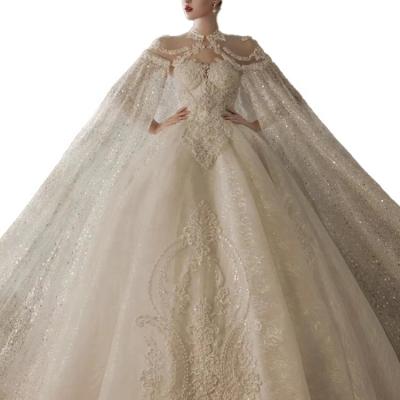 China Breathable Luxury White Simple Floor Length Elegant Dress Plus Size Lace Wedding Dress Bridal Customize Wedding Dress for sale