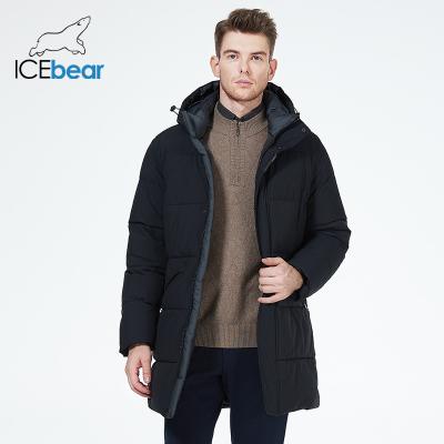 China Business Man Winter Coat Four Pockets Hidden Pocket Black  Mens Long Puffer Jacket for sale