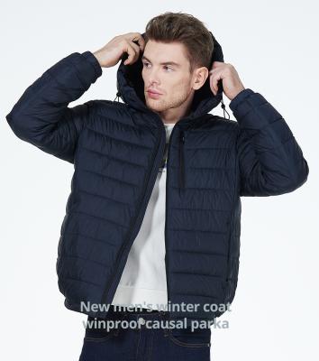 China Tamaño 46 - 54 Chaqueta de otoño de esping para hombre Chaqueta de invierno azul oscuro para requisitos del cliente en venta