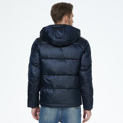 China Verstellbares Ziehseil Bio-Down-Mannmantel Windfest Casual-Mannjacke Casual-Stil zu verkaufen