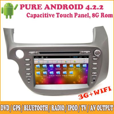 China OEM Manufacturer Auto Radio Dvd Player Dual Core Android Honda Fit with GPS TV Wifi for sale