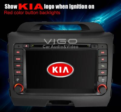 China Hinten USB erbaute DVB - T Kia Sportage Stereo Sat Nav mit 2 GB SD-Karte VKS7227 zu verkaufen