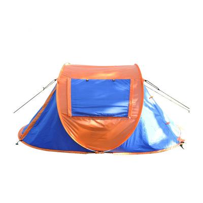 China Straight Bracing Type Outdoor Camping Pop Up Tent Fabric Eco - Friendly Waterproof Fiberglass For 1-2 Person Use for sale