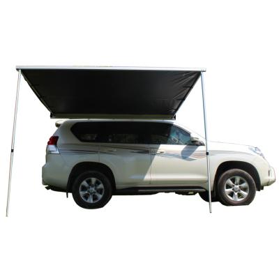 China Straight Tie Type 4x4 Camping Tent Car Side Tent SUV Roof Top Shade Aluminum Flat Cover For Camper Trailer Privacy Screen Side Car Tent for sale