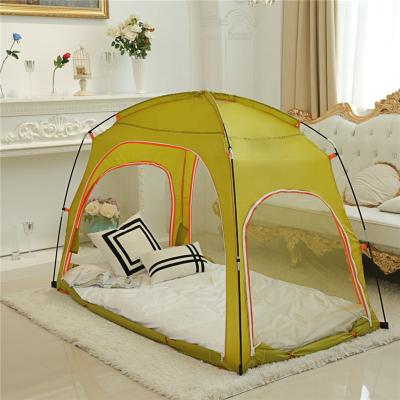 China Diagonal tying type indoor double layer kids bed tent kids pop up house mosquito net bed tent cheap price kids play tent for sale