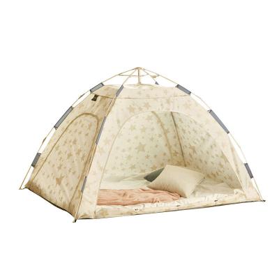 China Diagonal Tying Type Portable Kids Bed Tent Winter Folding House Tent Indoor Warm Preserving Noise Up Tent for sale