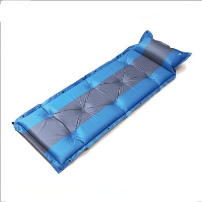 China Camper Hiking Outdoor Festivals Outdoor Picnics YL/Polyester Indoor Lightweight Sleep Mat With Pillow Portable Inflating Camping Mat for sale