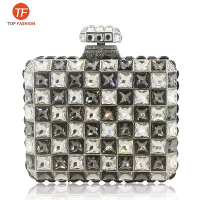 China China Luxury Factory Wholesale Crystal Rhinestone Clutch Bag For Formal Party Diamante Perfume Bottle Minaudere Women Evening Clutch Bag for sale