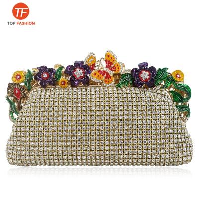 China Luxury Factory Wholesale Crystal Evening Bags Wedding Ladies Clutch Party Rhinestone Pocket Purses and Purses for sale