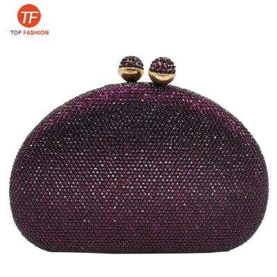 China Luxury Factory Wholesale Classic Evening Clutch Bag Diamante Crystal Rhinestone Clutch Purse Party Purse For Bridal Bridesmaid for sale