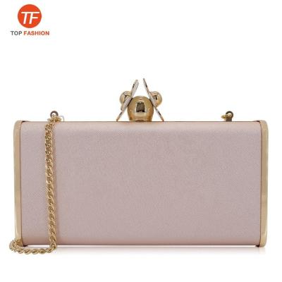 China Sparkle Wedding Party Clutch Flower Clasp Evening Clutch Bag With PU Metallic Fabrics From Factory for sale