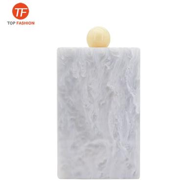 China Luxury Factory Wholesale 2020 Customized Marble Pattern Evening Clutch Bag Acrylic Prom Party for sale