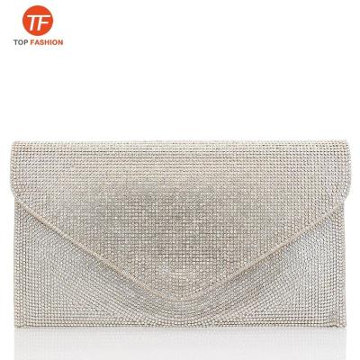 China Spark Factory Wholesale Women Crystal Envelope Clutch Purse Evening Bag For Party for sale