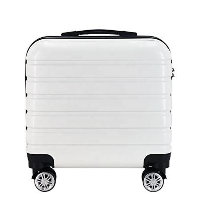 China Wholesale Latest Design Luggage PC Travel Airplane Suitcase Lightweight Small 18 Inch Trolley Loading Luggage for sale