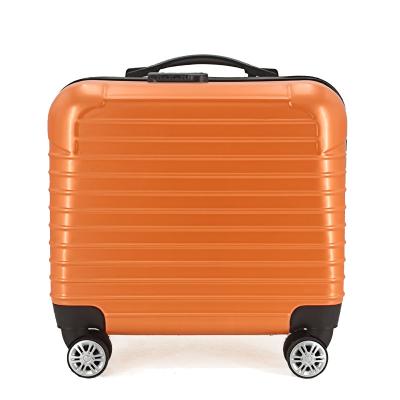 China Wholesale Lightweight ABS+PC Aircraft Carry On Small 16 Inch Travel Loading Trolley Luggage for sale