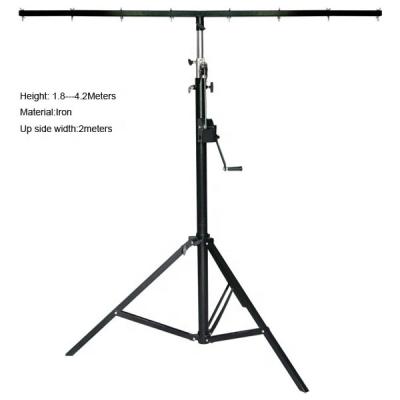 China Iron PRO DJ Stage Lighting Stand With T BAR TRUNK Lamp Stand Tripod for sale