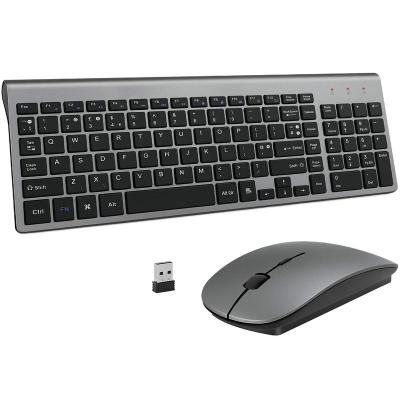 China Scissor Anti-drop 2.4G USB Radio 2.4G Quiet Wireless Keyboard and Mouse Ergonomic 102 Key Compact Nano Normal Key Combo for sale