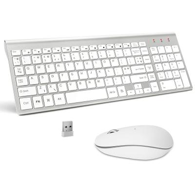 China Scissor Anti-drop 2.4G USB Radio 2.4G Quiet Wireless Keyboard and Mouse Ergonomic 102 Key Compact Nano Normal Key Combo for sale