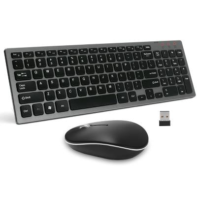 China Scissor Anti-drop 2.4G USB Radio 2.4G Quiet Wireless Keyboard and Mouse Ergonomic 102 Key Compact Nano Normal Key Combo for sale