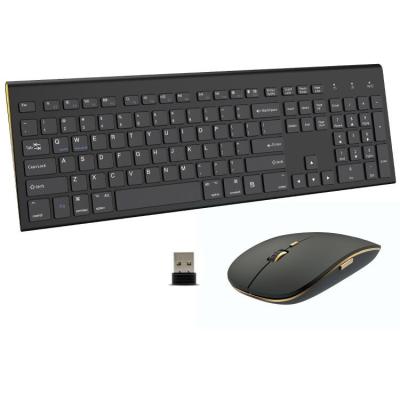 China Quiet Wireless Keyboard and Mouse Scissor Pick 2.4G Ergonomic Full-Key 104-Key Ergonomic Full-Key Dual System Switch Slope Combos for sale