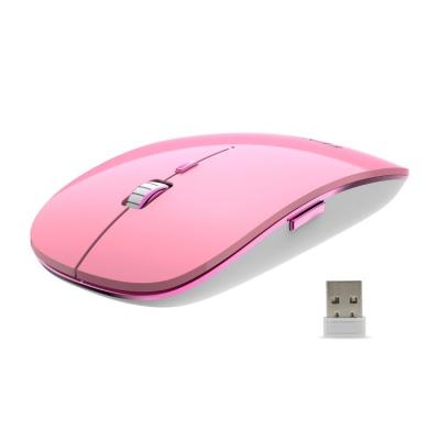 China 3D Fashion Whisper Mute Button Quiet 6 Keys Mini Portable Travel Optics 2.4Ghz USB Light Nano Slim Wireless Mouse for sale