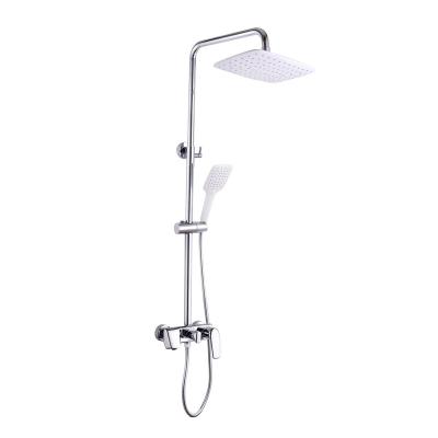 China Without Slide Bar 1930g High Quality Smart Bathroom Amazon Luxury Handheld Complete BRASS Shower Set And Faucet for sale