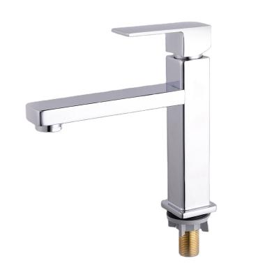 China Hot Selling Metered Zinc 2021 Single Handle Faucets 789g Single Cold Bathroom Basin Faucet for sale