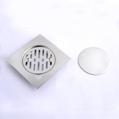 China Modern Industrial Cheap Shower Kitchen Corner Square 304 Stainless Steel 10*10cm Durable Bathroom Floor Drain for sale